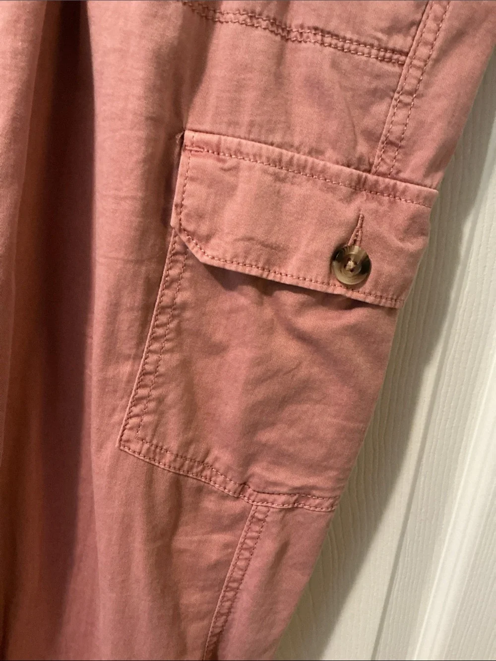 Sonoma Women’s Casual Drawstring Cargo Pants - Dusty Rose